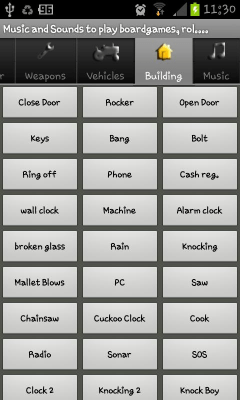 Screenshot of the application Cthulhu's Sounds Demo - #2