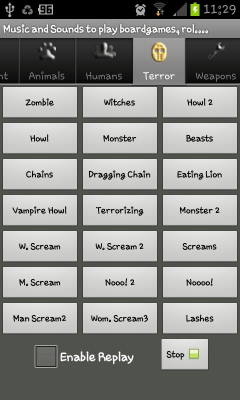 Screenshot of the application Cthulhu's Sounds Demo - #3