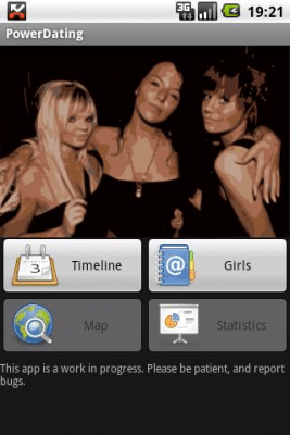 Screenshot of the application PowerDating - #2