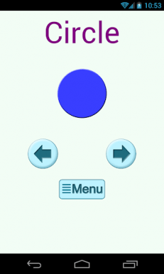 Screenshot of the application learn shapes for kids - #4