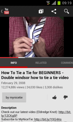 Screenshot of the application how to tie a tie - #4