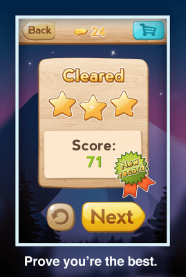 Screenshot of the application Letter Crush - #2