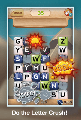 Screenshot of the application Letter Crush - #5