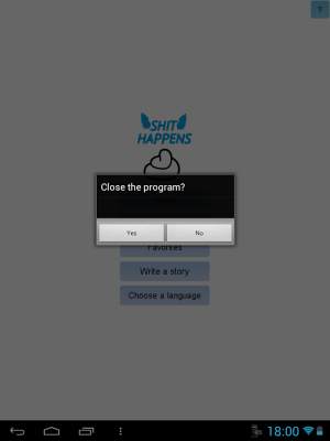 Screenshot of the application Shit Happens - #10
