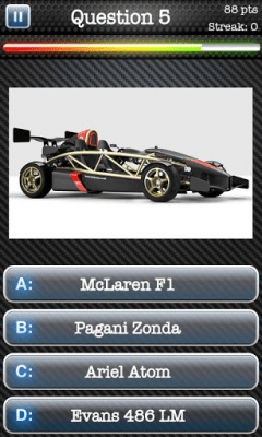 Screenshot of the application Auto Quiz - #5