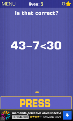 Screenshot of the application Reactor: a game of reaction - #5