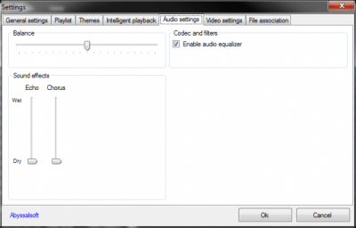 Screenshot of the application Metal Player - #2