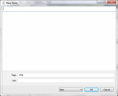 Screenshot of the application CintaNotes Portable - #2
