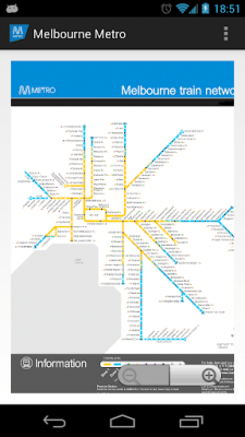 Screenshot of the application Melbourne Metro MAP - #4