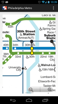 Screenshot of the application Philadelphia Metro - #2