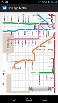 Screenshot of the application Chicago Metro - #3