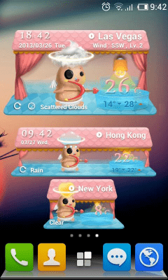 Screenshot of the application Cupid Theme GO Weather EX - #2
