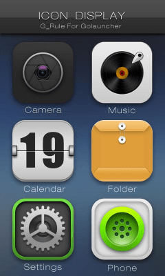 Screenshot of the application G-rule themes for GO Launcher - #2