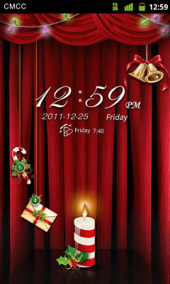 Screenshot of the application GO Locker Christmas Eve Theme - #2