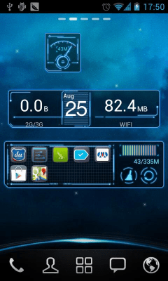 Screenshot of the application FutureWorld GOWidget Theme - #2
