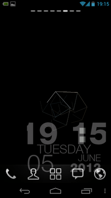 Screenshot of the application LWP+Fractal clock - #2