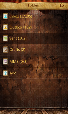 Screenshot of the application GO SMS Pro PCastle ThemeEX - #3