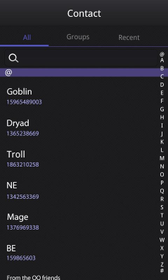 Screenshot of the application GO SMS Pro IPhoneBlack ThemeEX - #2