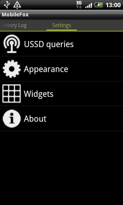 Screenshot of the application MobileFox - #6