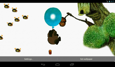 Screenshot of the application Winnie the Pooh and the Bees Live Wallpaper - #3