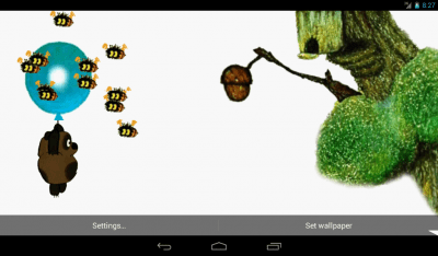 Screenshot of the application Winnie the Pooh and the Bees Live Wallpaper - #4