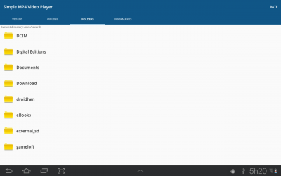 Screenshot of the application Simple MP4 Video Player - #2