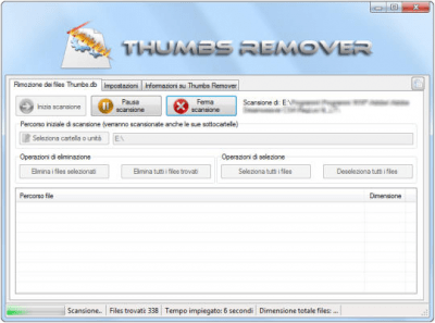 Screenshot of the application Thumbs Remover Portable - #3