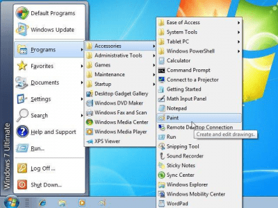 Screenshot of the application Classic Shell - #6