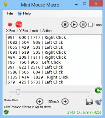 Screenshot of the application Mini Mouse Macro - #2