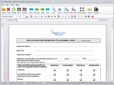 Screenshot of the application FileViewPro - #3