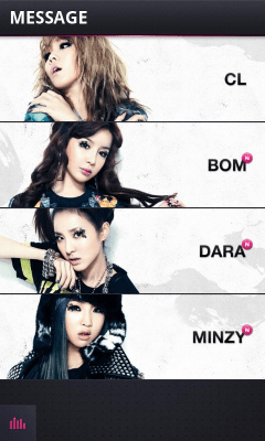 Screenshot of the application 2NE1 App - #2