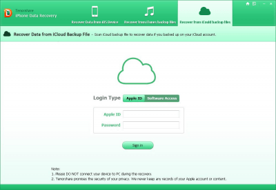 Screenshot of the application UltData (iPhone Data Recovery) - #3