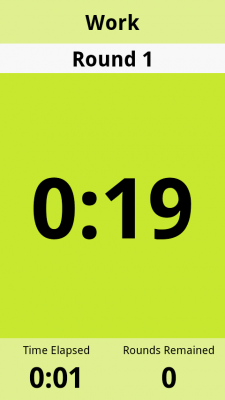 Screenshot of the application Training Timer - #5