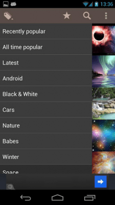 Screenshot of the application Wallpapers and backgrounds - #2