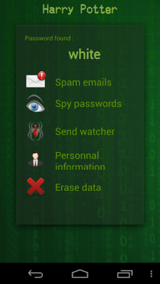 Screenshot of the application Fake wifi password hacker - #3