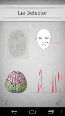 Screenshot of the application Fake lie detector - #2