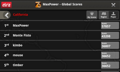 Screenshot of the application Forever Drive - #8