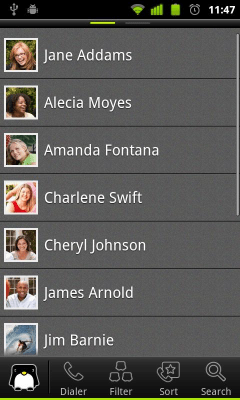 Screenshot of the application Contacts+ (Old Version) - #2