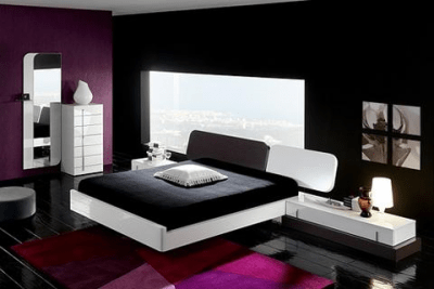 Screenshot of the application Black & White Bedroom Ideas - #5