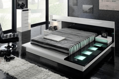 Screenshot of the application Black & White Bedroom Ideas - #6