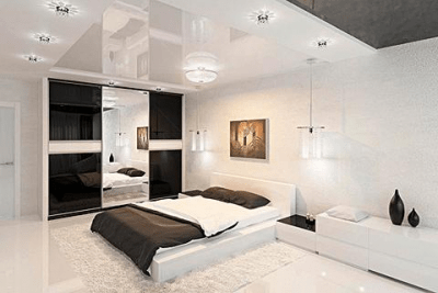 Screenshot of the application Black & White Bedroom Ideas - #8