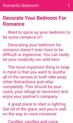 Screenshot of the application Romantic Bedroom Ideas - #6