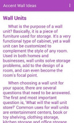 Screenshot of the application Accent Wall Ideas - #9