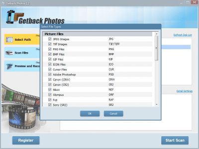 Screenshot of the application GetBack Photos - #2