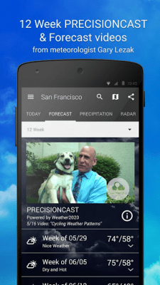 Screenshot of the application 1Weather - #6