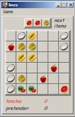 Screenshot of the application Toncha Lines - #2