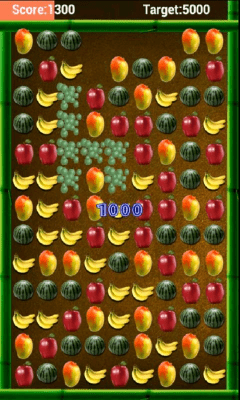 Screenshot of the application Fruits Slide - #2