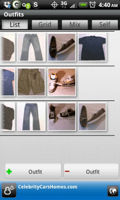 Screenshot of the application ClosetVirtual - #3