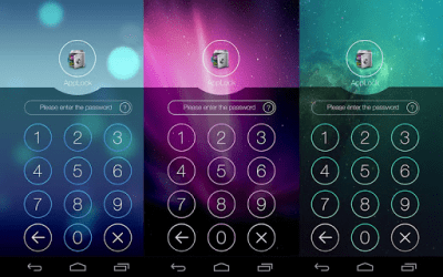 Screenshot of the application AppLock Theme 7 - #7