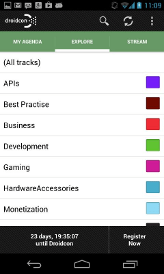 Screenshot of the application Droidcon Berlin 2013 - #2
